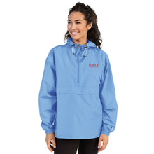 Load image into Gallery viewer, Embroidered Champion Packable Jacket (red logo)
