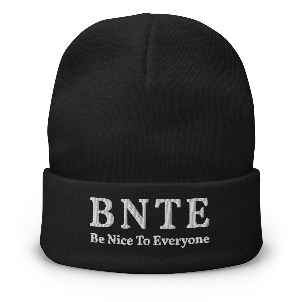 Embroidered Beanie – Be Nice To Everyone